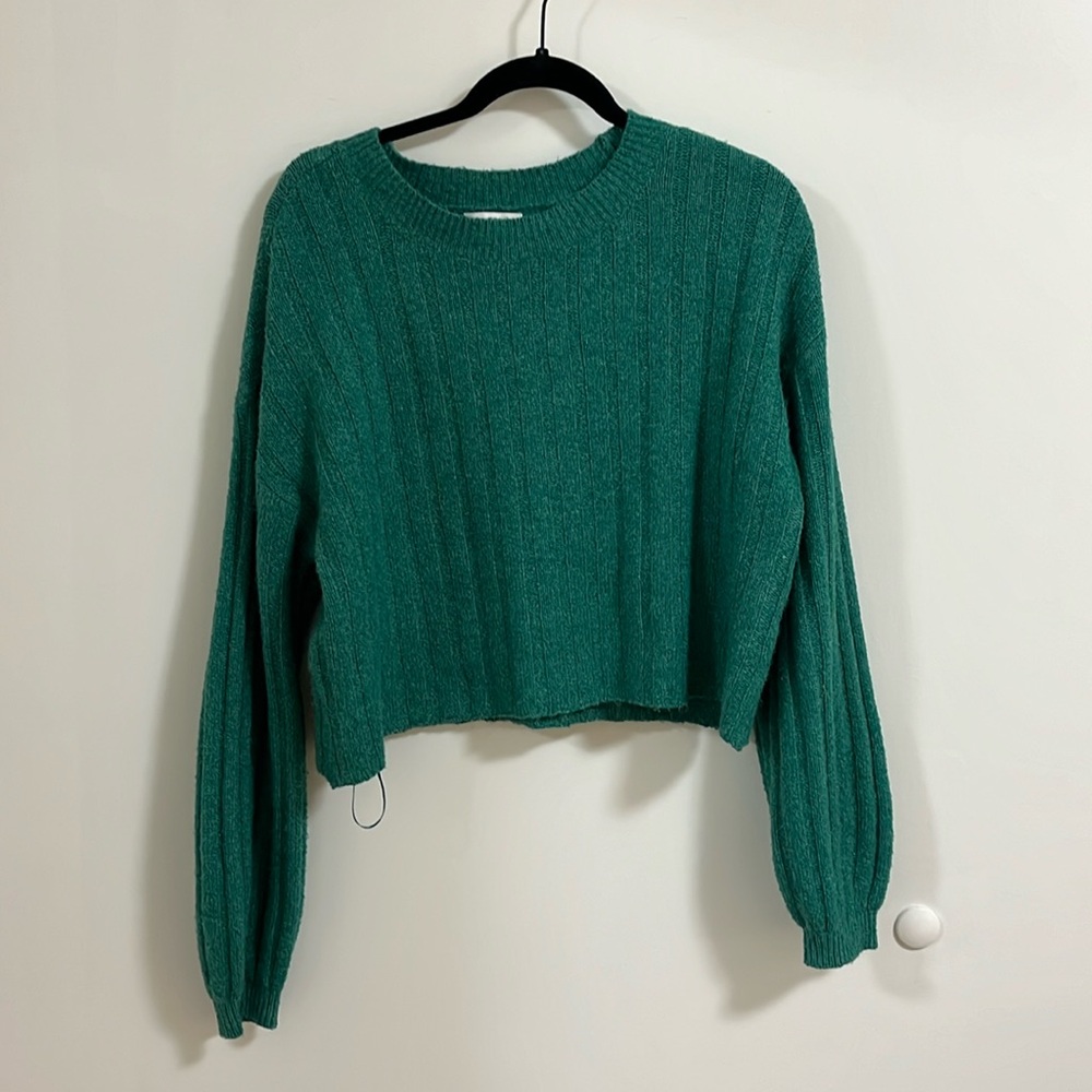 Medium cropped Green BP knit sweater